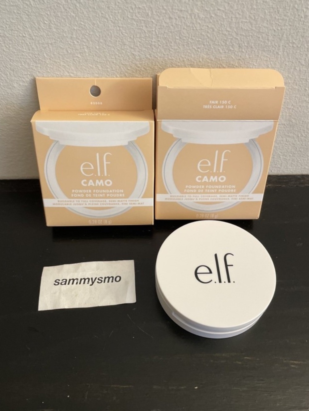 Elf e.l.f Camo Powder Foundation Fair 150 C Semi Matte Finish, x2 Discontinued